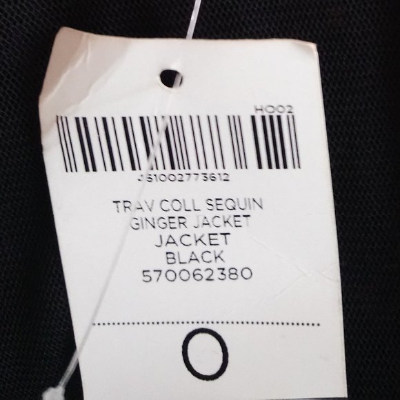 Nwt TRAVELERS By CHICO'S Sequin Tie Closure Top 0 - Picture 7 of 7